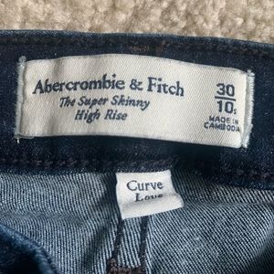 Abercrombie & Fitch Dark Blue Skinny Jeans